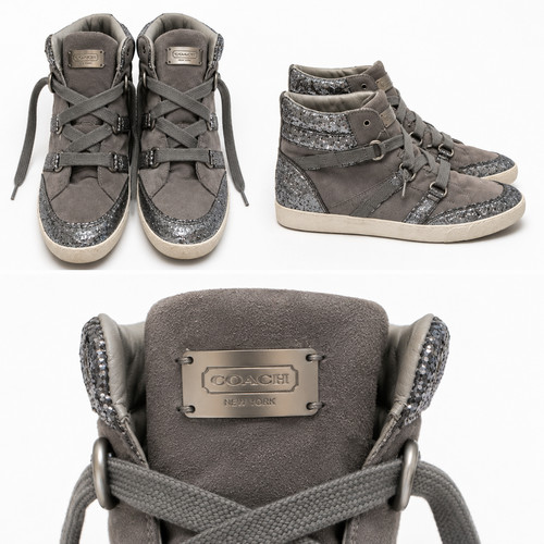 Coach nesa glitter suede - nesa,