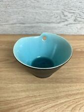 Ceramic Wall Sconce Tea Light Holder Black Turquoise Handmade Candle Decor