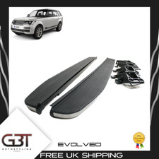 FOR RANGE ROVER SPORT SIDE STEPS RUNNING BOARD OEM STYLE BLACK/SILVER L494 2013+