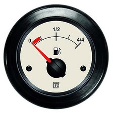 Vetus fuel tank level gauge for boat engine, yacht 12v / 24v - cream-grey