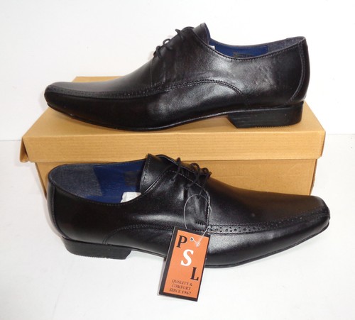 Mens black leather - leather, shoes