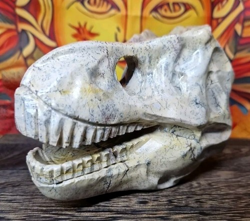 Picture jasper dinosaur skull - jasper,