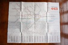 1973 London Transport Underground Tube Railway Quad Map Poster Tim Demuth