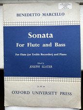 Benedetto Marcello, Sonata For Flute and Bass, for Flute and Piano