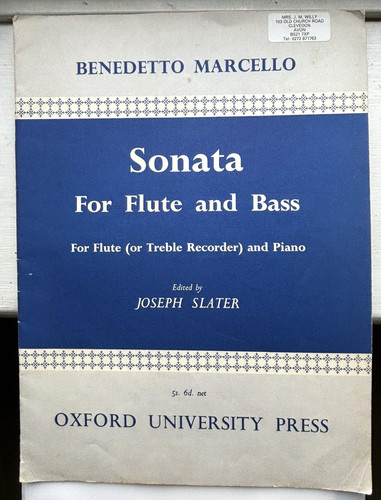 Benedetto marcello sonata - benedetto, for
