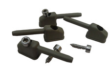 Ford escort MK 1 Sun Visor Clips Grey Clips with screws AVO Sun Visor Clips 