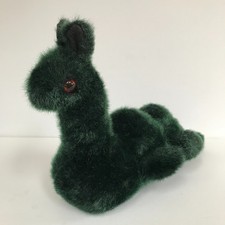 Vintage Loch Ness Monster Nessie Soft Toy Solid Stuffed Green Large 42cm Long