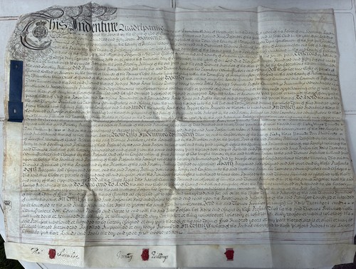 Vellum indenture 1757 - indenture,