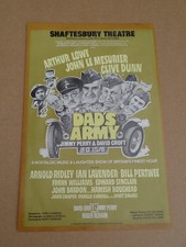 Dad's Army 1975 Shaftesbury Theatre, London Handbill (Arthur Lowe/Clive Dunn)