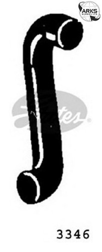 Gates curved radiator hose - curved,