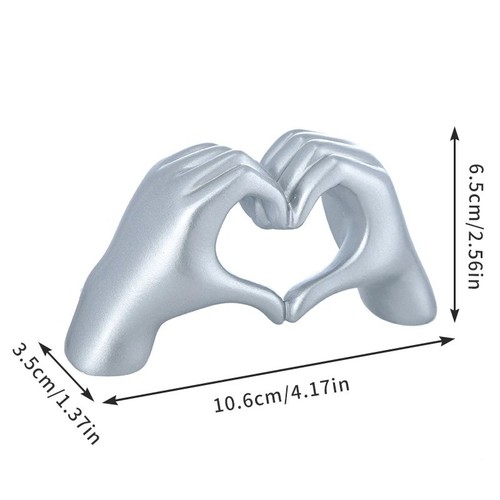 Gold heart hand - heart, statue