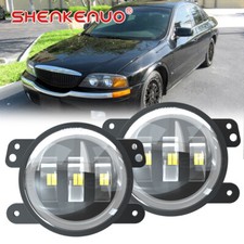 4 Inch LED Front Round Fog Lights Lamps Set L+R DRL For Lincoln LS 2002