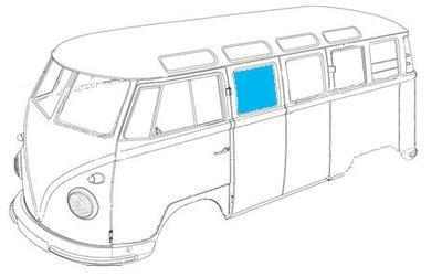 Fixed side window glass - side,