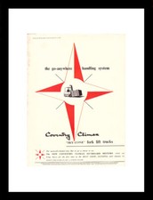 Framed vintage PUNCH Advert - 8tt Jan 1958. Coventry climax engines Ltd