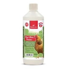 Red Mite Powder Puffer Bottle 500ml - Diatomaceous Earth, Natures Grub Chicken