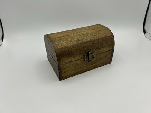 Small wooden treasure - wooden, chest