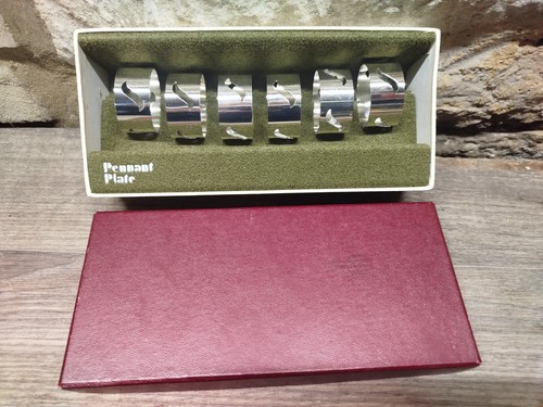 Napkin rings silver plate - x,