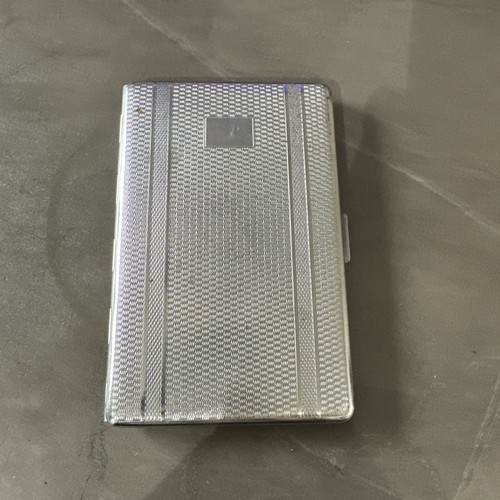 Retro silver metal cigarette - silver,