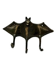 Brass Large Antique Bat Hook Hooks Coat Hanger Key holder Gift Collectible