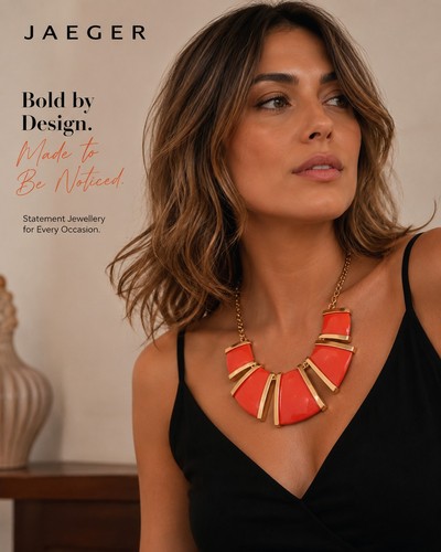 Bnwt jaeger coral orange gold - coral,