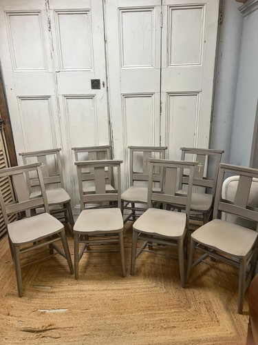 Vintage painted chapel chairs - vintage,