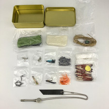 Survival Trapping Fire Kit Emergency Food Hunting Rabbit Snares NATO Fishing Set