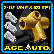 ACE - BRASS 3 Way Brake Pipe