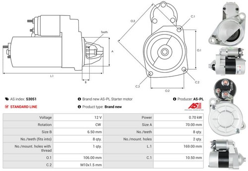 Fits autostarter s3051 - autostarter,