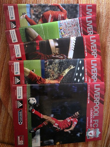 Liverpool home programmes - x,