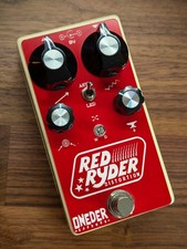 Oneder Effects Red Ryder Pedal Rat Style Hard Clip Distortion Guitar Bass Blend