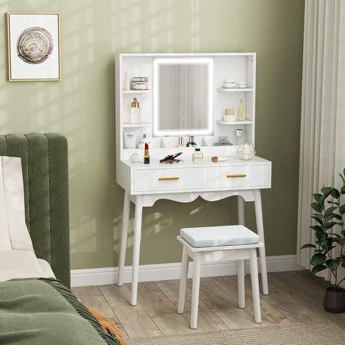 Dressing table with - table, mirror