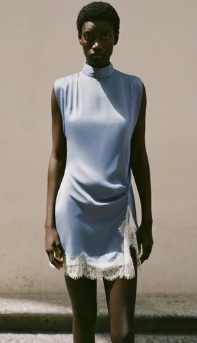 Zara satin lace - satin, dress
