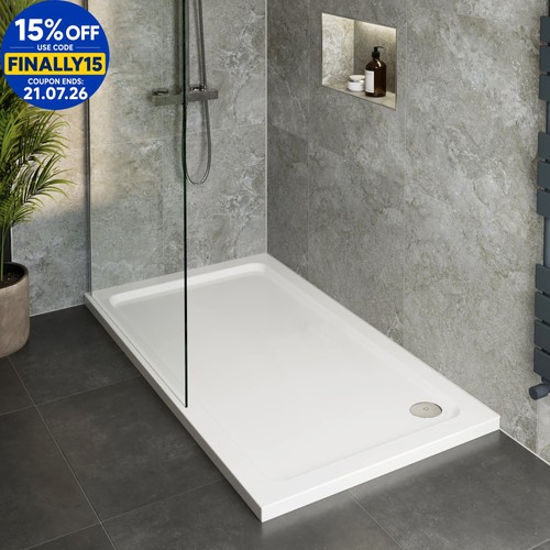 Modern rectangle shower tray - modern,