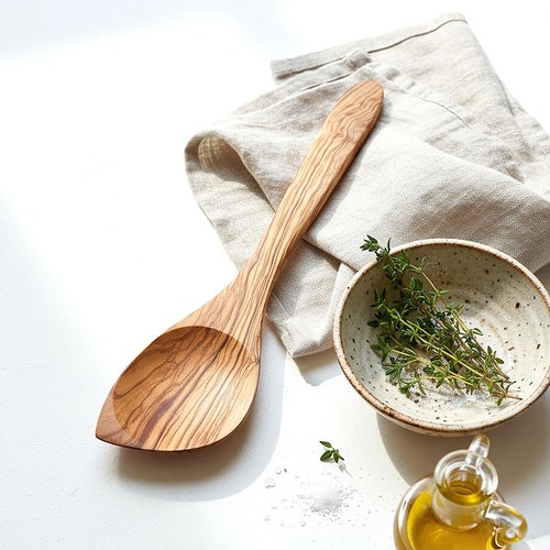 Italian olive wood spoon - wood,