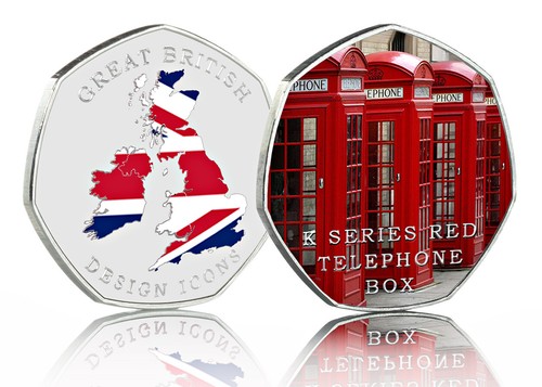 Red telephone box - red, colour