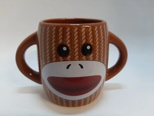 Sock Monkey Ear Handles Brown