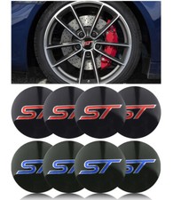 Alloy Wheel Centre Cap logo stickers 4 x 56mm. ST Fiesta Focus Puma Ecosport etc