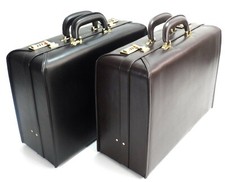 Faux Leather Pilot Case Business Laptop Travel Flight Briefcase Hand Luggage Bag