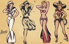 Sailor jerry girl - sailor, a4