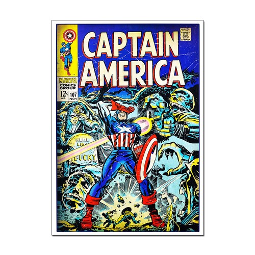 Retro captain america comic - retro,