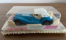 Vintage Majorette 261 Blue Morgan Diecast Model Car in Original Packaging