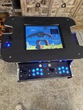 Arcade Machine Coffee Table, PAC MAN 825 Retro Arcade Games | Black & Chrome