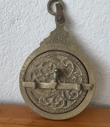 Antique persian astrolabe with - persian,
