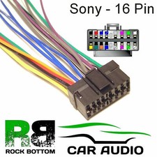 SONY MEX SERIES Car Radio Stereo 16 Pin Wiring Harness Loom Bare Wire Lead