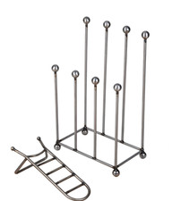 Loft1850 4 Welly Boot Stand & Boot Jack | Welly Storage Rack | Welly Organiser