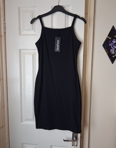 Boohoo black square neck - boohoo,