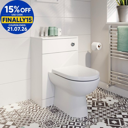 Back wall toilet unit - wall,