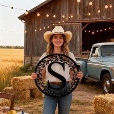 Custom Metal Monogram Wall