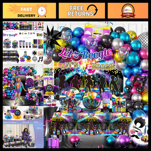 301pcs disco party decorations - party,