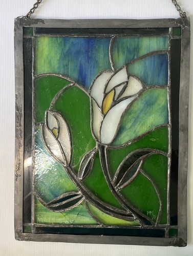 Vintage leaded stained glass - leaded,